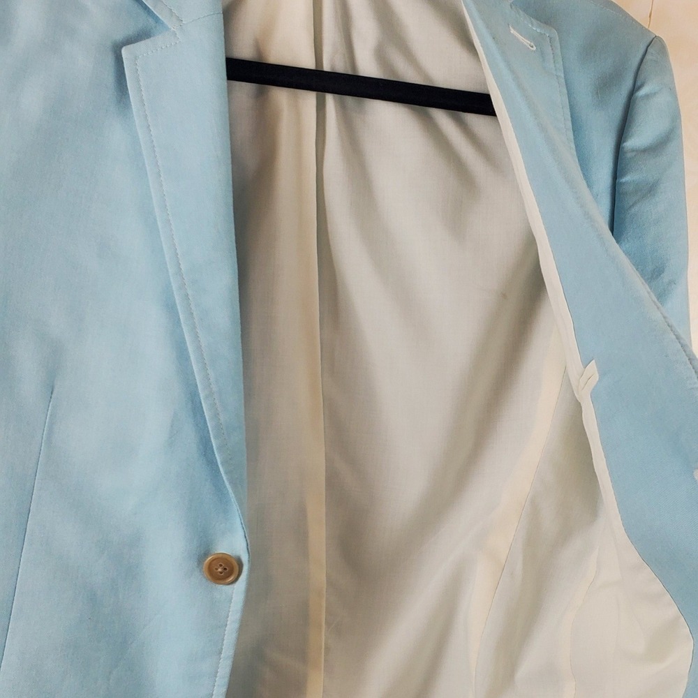Topman at Nordstrom Mens Single Breasted Two Button Blazer Jacket Size US 38 - Picture 9 of 13